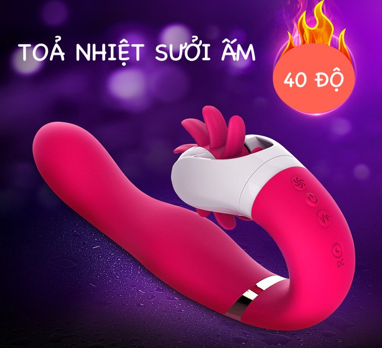  Review Dương vật giả Chi Dave kèm lưỡi liếm rung xoay bú mút toả nhiệt giá tốt
