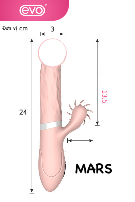 Sỉ Dương vật cao cấp rung thụt tỏa nhiệt kết hợp lưỡi liếm siêu mềm - Vibrator Evo Mars mới nhất Sỉ Dương vật cao cấp rung thụt tỏa nhiệt kết hợp lưỡi liếm siêu mềm - Vibrator Evo Mars mới nhất
