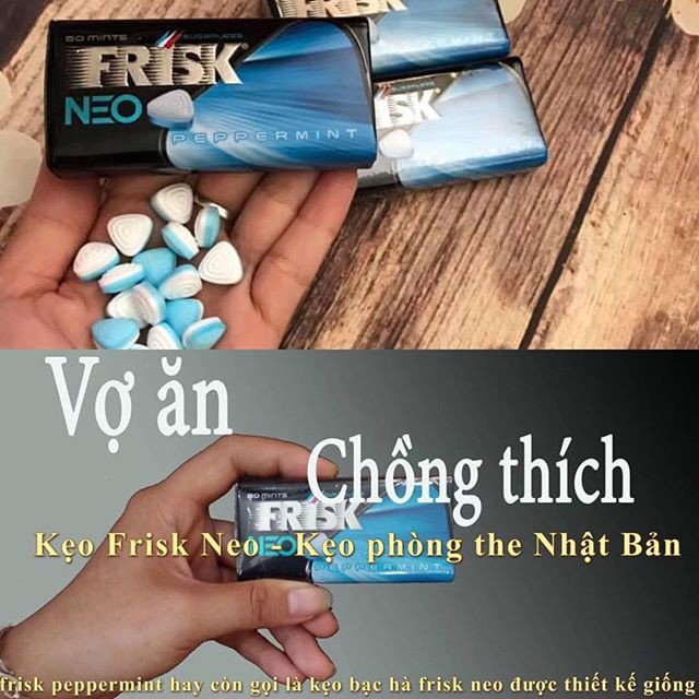 Kho sỉ Frisk Neo Peppermint kẹo ngậm BJ bạc hà kẹo phòng the Nhật Bản kẹo tình yêu hộp 50 viên mới nhất Kho sỉ Frisk Neo Peppermint kẹo ngậm BJ bạc hà kẹo phòng the Nhật Bản kẹo tình yêu hộp 50 viên mới nhất