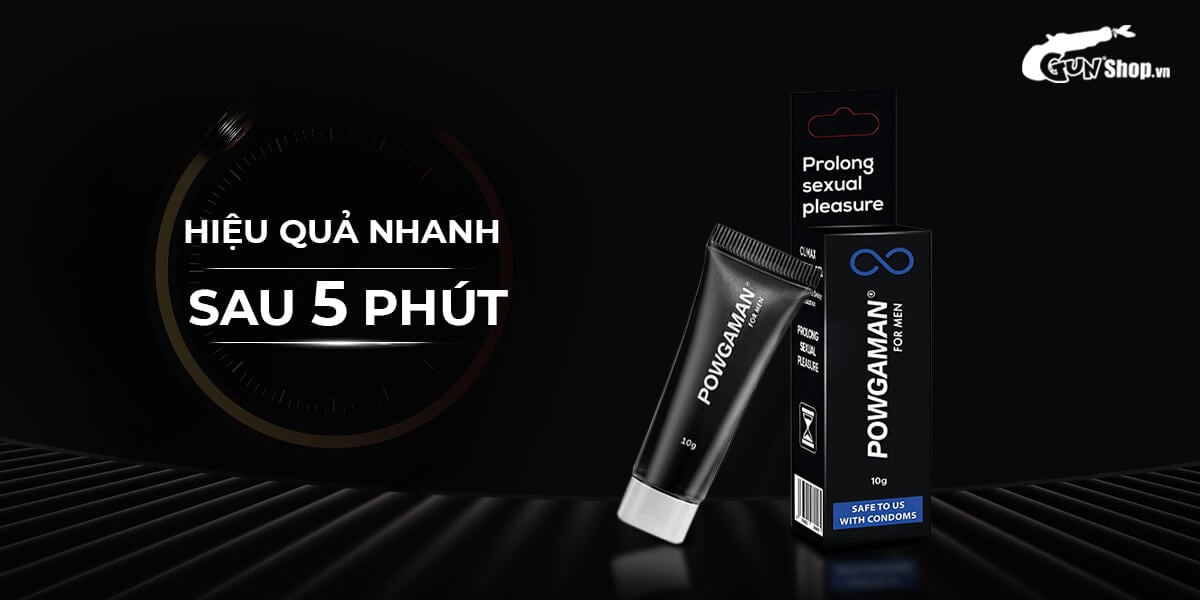 Địa chỉ bán Gel bôi trơn Powgaman chống xuất tinh sớm kéo dài thời gian - Chai 10gr tốt nhất Địa chỉ bán Gel bôi trơn Powgaman chống xuất tinh sớm kéo dài thời gian - Chai 10gr tốt nhất