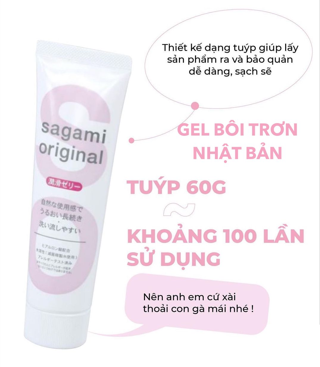  Review Gel bôi trơn Sagami Original Nhật chính hãng hàng mới về