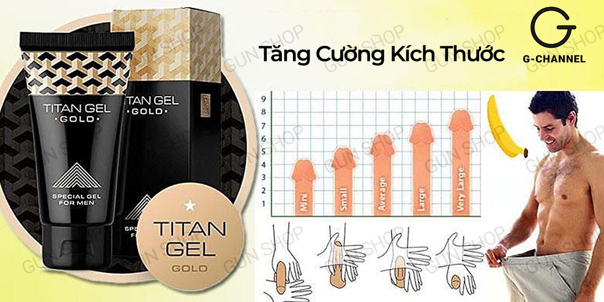 Review Gel bôi trơn tăng kích thước cao cấp - Titan Gold - Chai 50ml giá tốt Review Gel bôi trơn tăng kích thước cao cấp - Titan Gold - Chai 50ml giá tốt