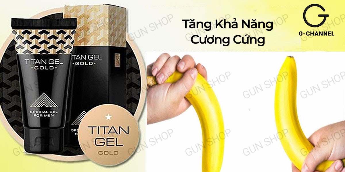 Review Gel bôi trơn tăng kích thước cao cấp - Titan Gold - Chai 50ml giá tốt Review Gel bôi trơn tăng kích thước cao cấp - Titan Gold - Chai 50ml giá tốt