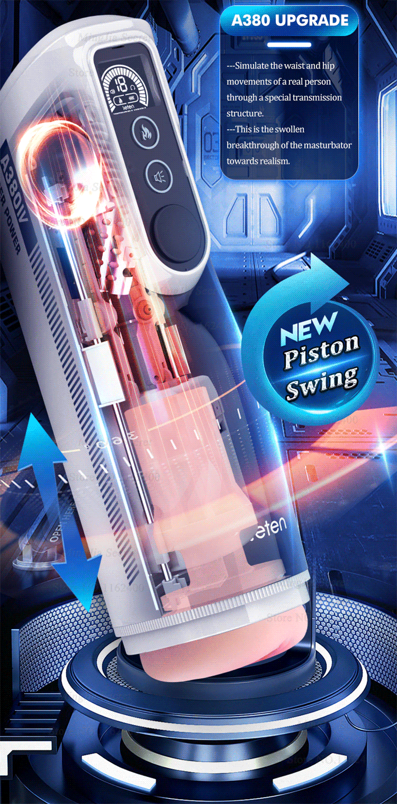  Kho sỉ Âm đạo giả đa năng Leten A380 Male Masturbator Version 4 chính hãng