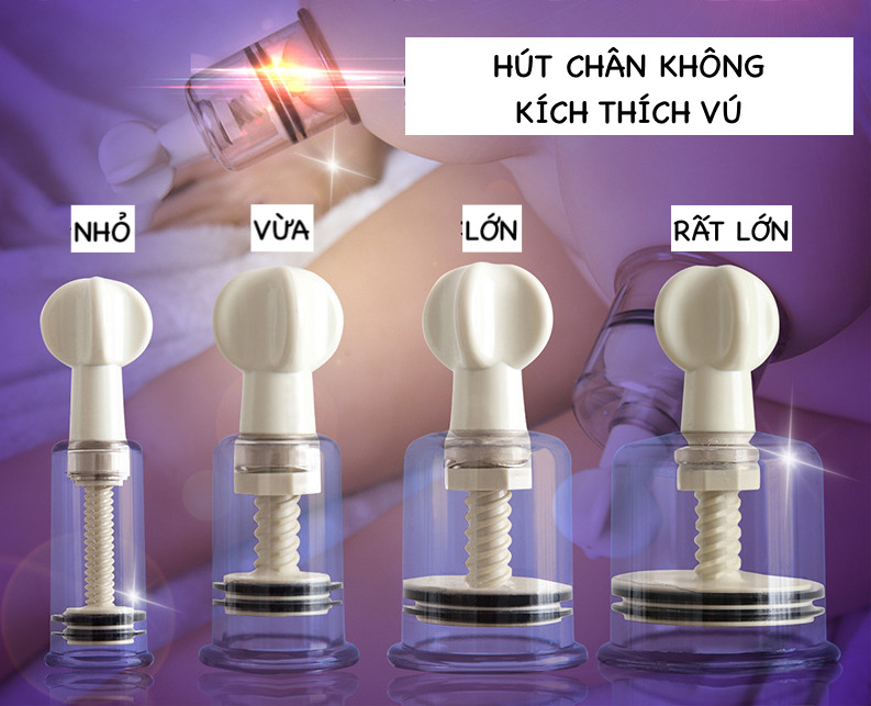  Bảng giá Bộ dụng cụ chụp mút vú kích thích massage ngực siêu sướng hút chân không hàng xách tay