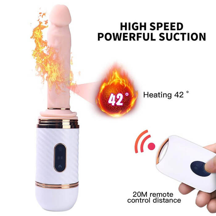  Sỉ Dương vật giả Cyclone Fire rung Thụt tỏa nhiệt điều khiển từ xa hít tường sạc USB mới nhất