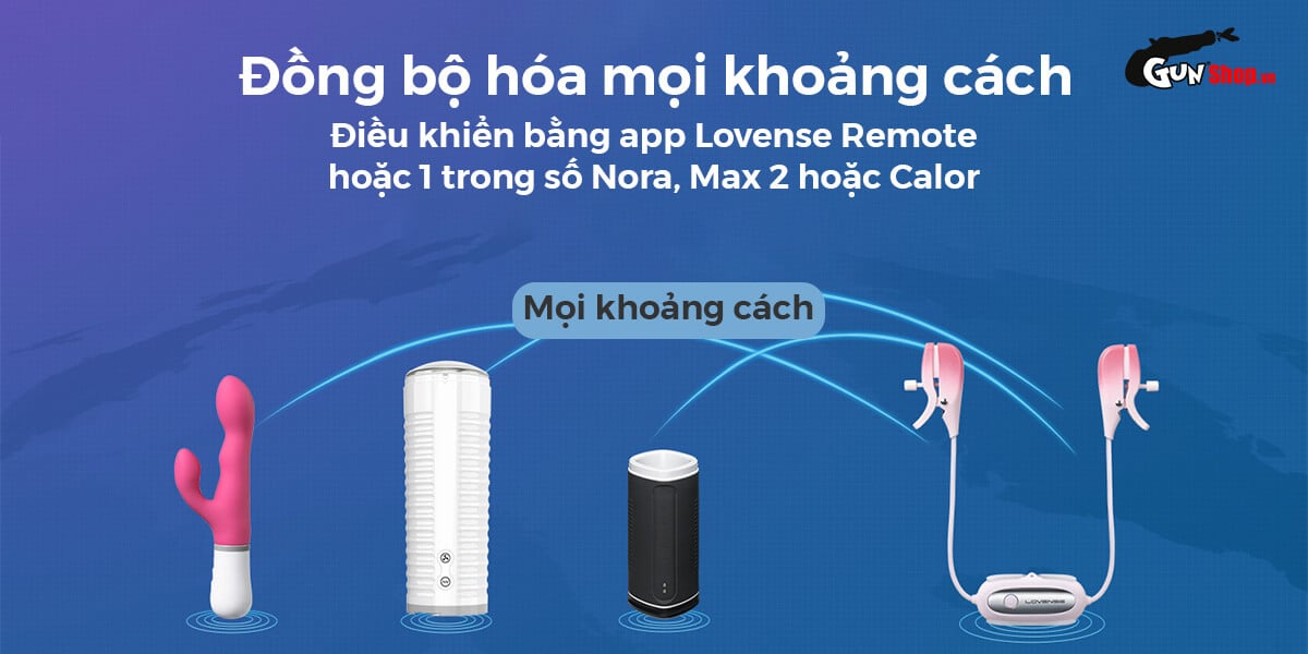 Cung cấp Máy massage kẹp vú Lovense Gemini điều khiển qua app kích thích điểm G giá rẻ