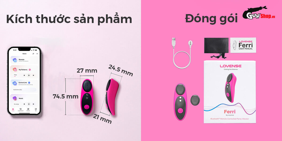 Bảng giá Máy massage Lovense Ferri gắn quần lót rung mạnh kích thích điểm G giá rẻ