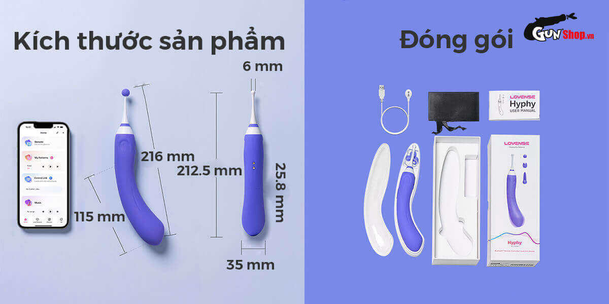  So sánh Máy massage 2 đầu Lovense Hyphy điều khiển qua app kích thích điểm G cao cấp