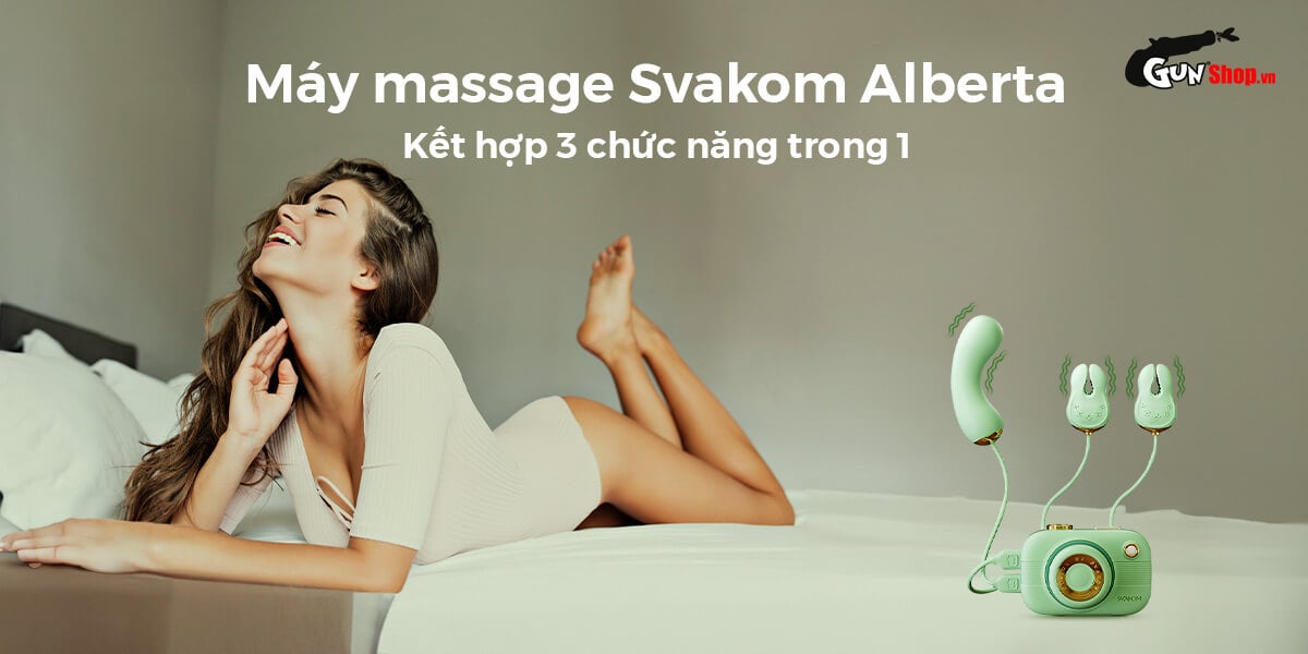  Cửa hàng bán Máy bú hút Svakom Alberta hình máy ảnh kèm 3 đầu phụ kích thích giá tốt