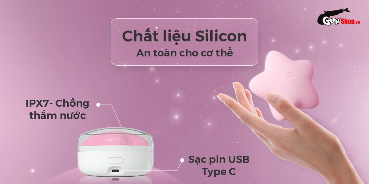 Review Máy rung bút hút Svakom Peach Star hình ngôi sao massage kích thích có tốt không?