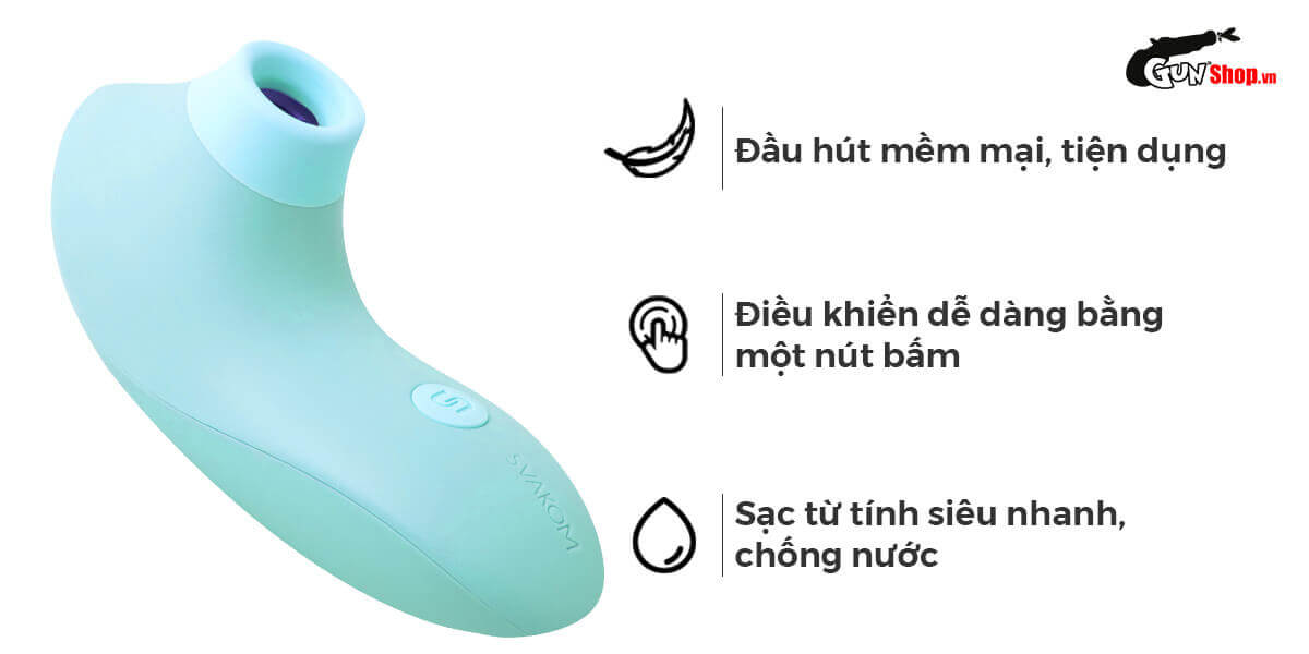  Bỏ sỉ Máy massage điểm G Svakom Pulse Lite Neo bú hút điều khiển qua app bluetooth hàng xách tay