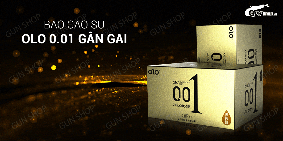 Bảng giá Bao cao su OLO 0.01 gân gai - Siêu mỏng kéo dài thời gian - Hộp 10 cái giá sỉ