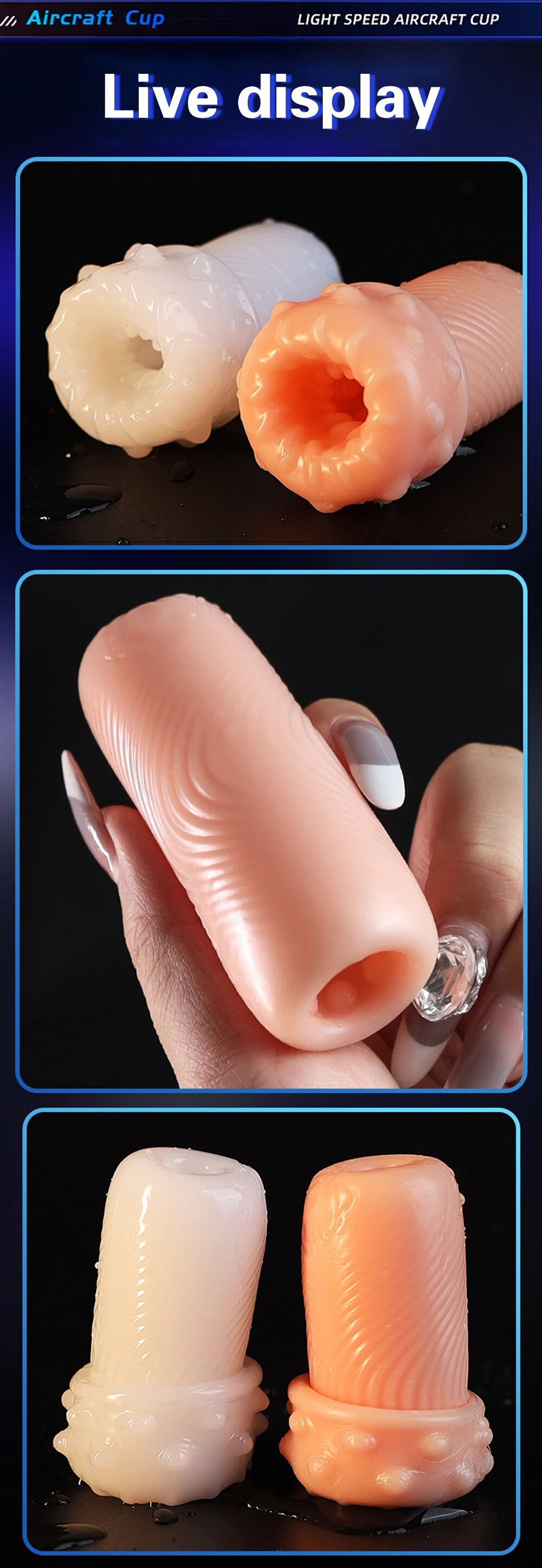  Shop bán Ống silicon cầm tay tự sướng thủ dâm tập luyện kéo dài thời gian quan hệ cao cấp