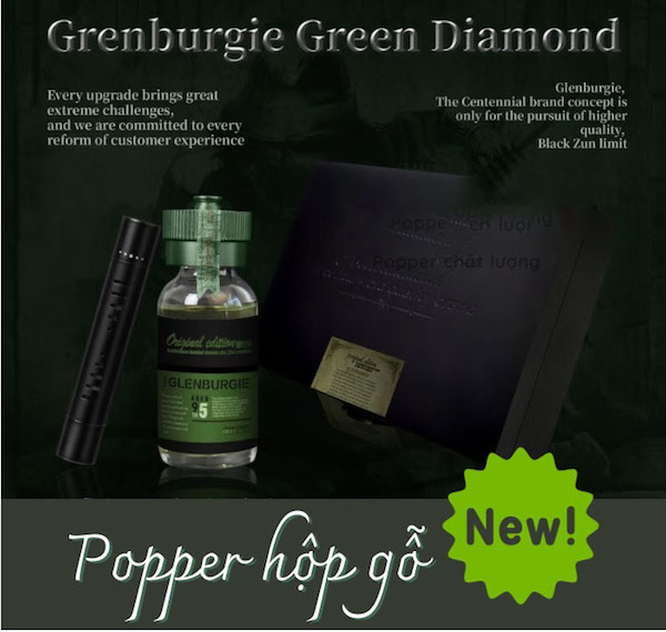 Bảng giá Popper Hộp Gỗ Glenburgie Green Diamond 30ml Aged 95 mẫu mới loại mạnh chính hãng Bảng giá Popper Hộp Gỗ Glenburgie Green Diamond 30ml Aged 95 mẫu mới loại mạnh chính hãng