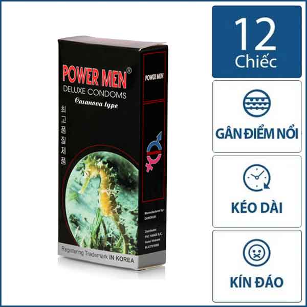 Thông tin Bao cao su Powermen Cá Ngựa Đen 12s có tốt không? Thông tin Bao cao su Powermen Cá Ngựa Đen 12s có tốt không?