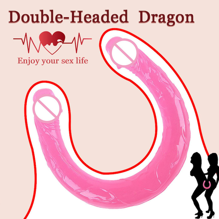  Bỏ sỉ Dương vật giả 2 đầu trong suốt Double Dong sextoy cho les đồng tính Nữ có tốt không?
