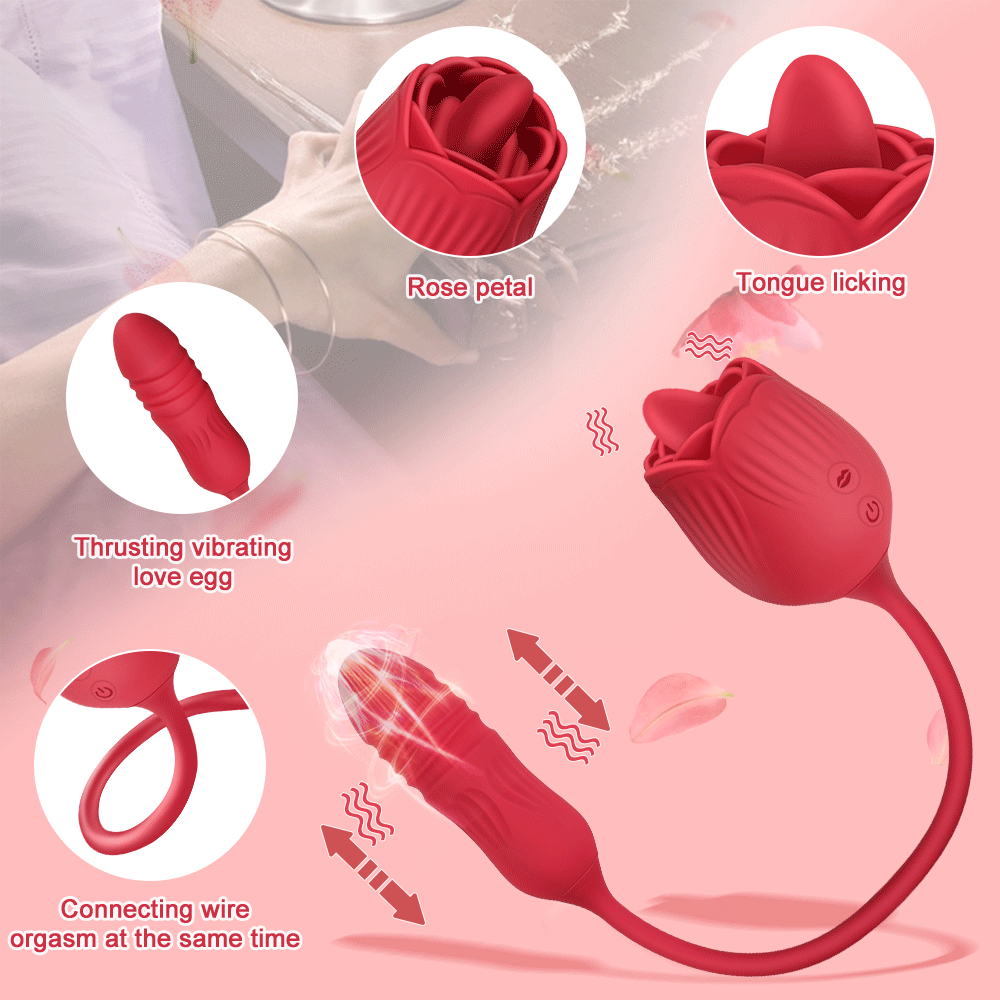  Nhập sỉ Trứng rung hoa hồng rung thụt mạnh kèm lưỡi liếm massage điểm G có tốt không?