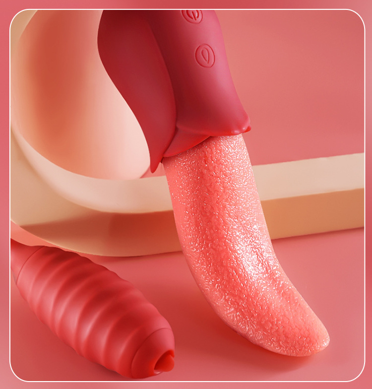  Bảng giá Lưỡi liếm hoa hồng kèm trứng rung thụt đẩy massage âm đạo điểm G giá rẻ