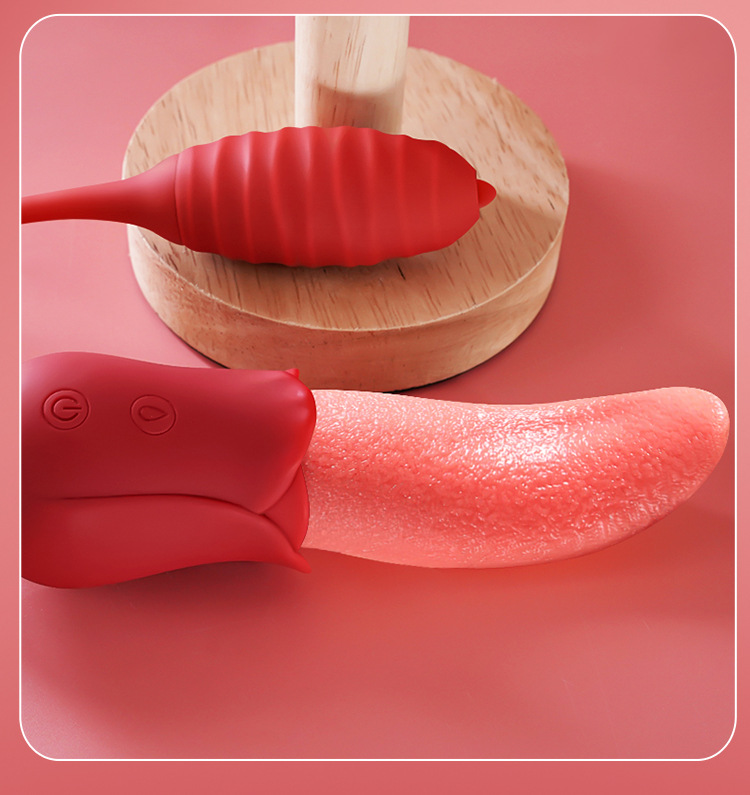  Bảng giá Lưỡi liếm hoa hồng kèm trứng rung thụt đẩy massage âm đạo điểm G giá rẻ