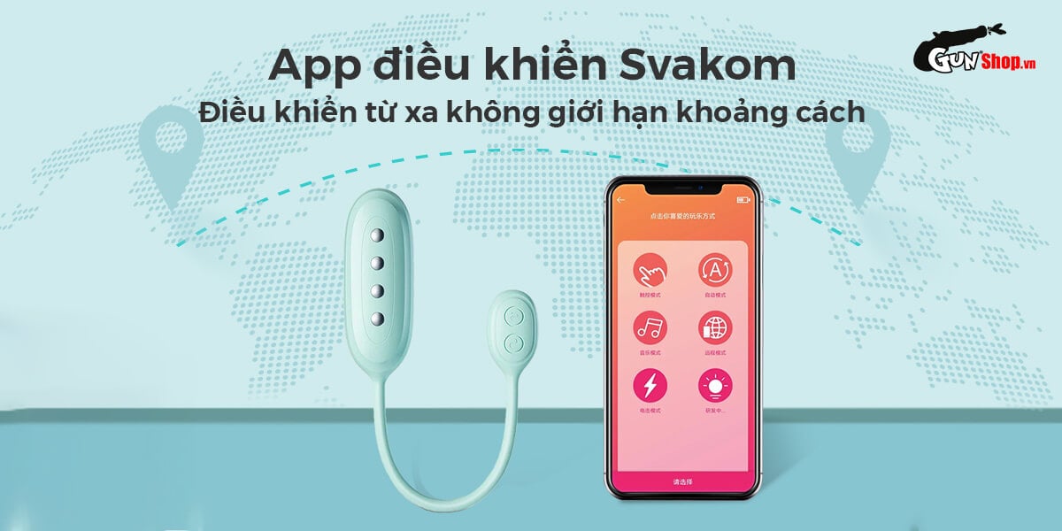  Cửa hàng bán Trứng rung sốc điện Svakom Viviana điều khiển qua app điện thoại giá sỉ
